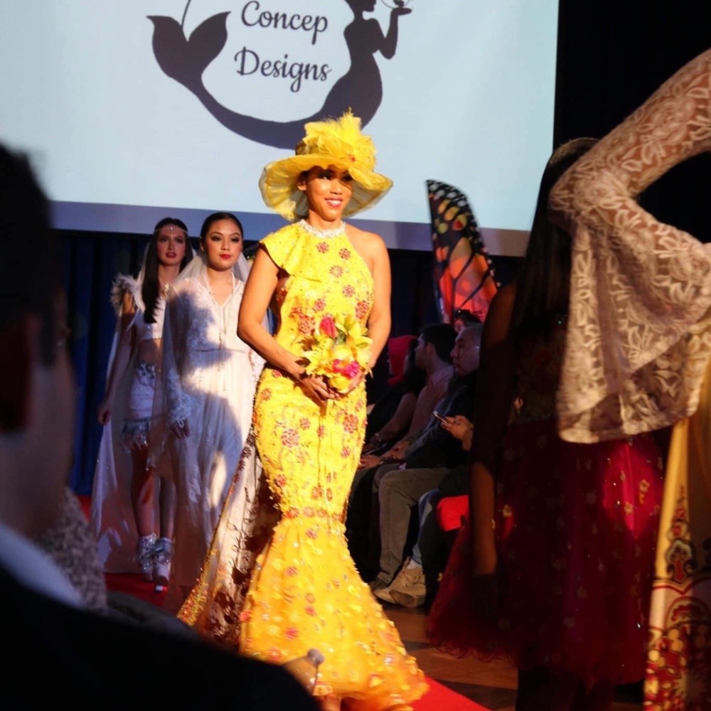 Yellow gown